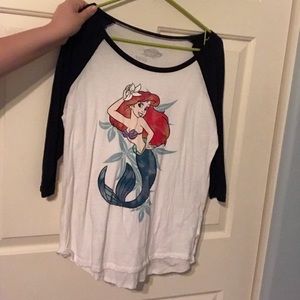 Disney Vans Little Mermaid Baseball Tee